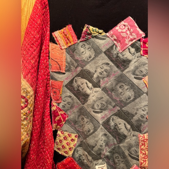 MARILYN MONROE One of a Kind Upcycled Artisan Top Oversized Granny D Originals - Picture 4 of 9